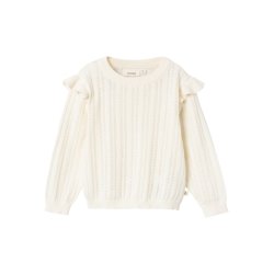 Lil' Atelier Bluse LS Strik Nina Coconut Milk