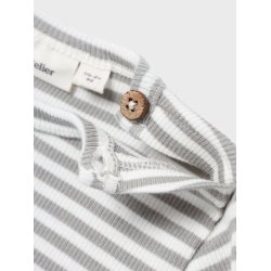 Lil' Atelier Bluse LS Gago Kre Slim Limestone