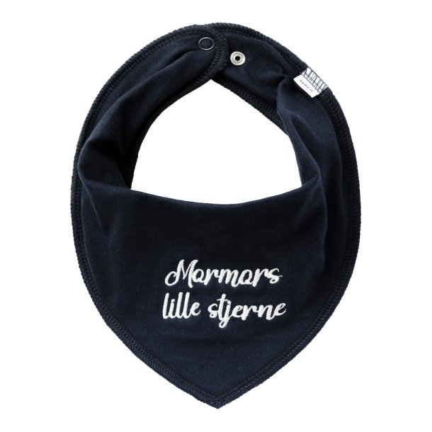 Name It Hagesmk Yatte Scarf Bib "Mormors lille Stjerne" Dark Sapphire