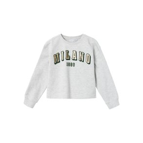 Name It Sweatshirt LS Losefine Short Light Grey Melange
