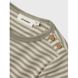 Lil' Atelier Uld Bluse LS Fable Laurel Oak