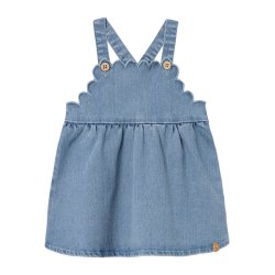 Lil' Atelier Kjole SL Kaja Denim Skirtall Medium Blue Denim