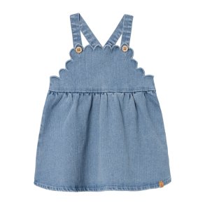 Lil' Atelier Kjole SL Kaja Denim Skirtall Medium Blue Denim