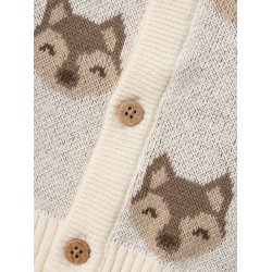 Lil' Atelier Cardigan LS Strik Lamao Birch