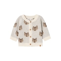 Lil' Atelier Cardigan LS Strik Lamao Birch