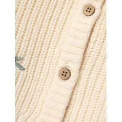 Lil' Atelier Cardigan Strik Baby LS Emlen Emb Birch