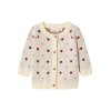 Lil' Atelier Cardigan LS Strik Baby Saran Heart Turtledove