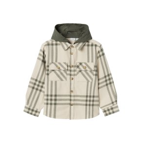 Name It Skjorte LS Osom Overshirt Tea Leaf