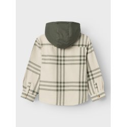 Name It Skjorte LS Osom Overshirt Tea Leaf