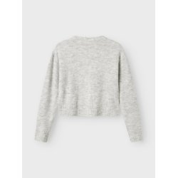 Name It Cardigan Kids LS Strik Karin Light Grey Melange