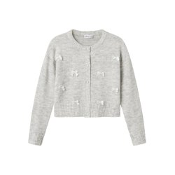 Name It Cardigan Kids LS Strik Karin Light Grey Melange