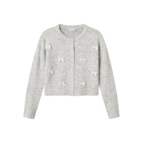 Name It Cardigan Kids LS Strik Karin Light Grey Melange