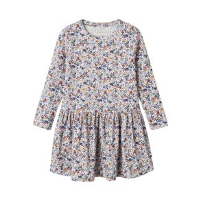 Name It Kjole Mini LS Kyla Cloud Dancer