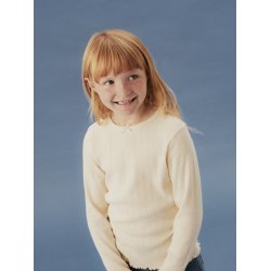 Name It T-shirt LS Kids Nolea Slim Parchment