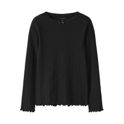 Name It T-shirt LS Kids Nolea Slim Black