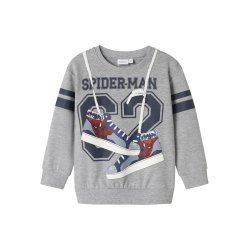 Name It Sweatshirt LS Mini Adam Spider Man Grey Melange