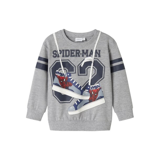 Name It Sweatshirt LS Mini Adam Spider Man Grey Melange