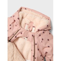 Lil' Atelier Vinterjakke Baby Snow05 Mariehne AOP Misty Rose