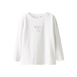 Name It T-shirt Mini LS Rosita Bright White