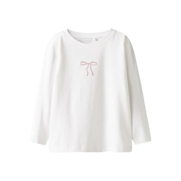 Name It T-shirt Mini LS Rosita Bright White