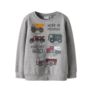 Name It Sweatshirt LS Mini Orson Tonka Grey Melange