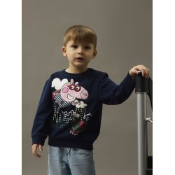 Name It Sweatshirt LS Mini Olin Gurli Gris Navy Blazer