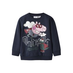 Name It Sweatshirt LS Mini Olin Gurli Gris Navy Blazer