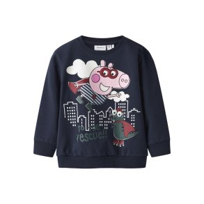 Name It Sweatshirt LS Mini Olin Gurli Gris Navy Blazer