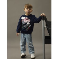 Name It Sweatshirt LS Mini Olin Gurli Gris Navy Blazer