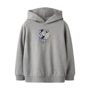 Name It Httetrje Hoodie Kids LS Niles Fifa-E Grey Melange