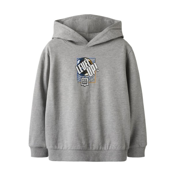 Name It Httetrje Hoodie Kids LS Niles Fifa-E Grey Melange