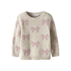 Name It Sweatshirt LS Mini Rekka Strik Peyote Melange