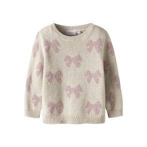 Name It Sweatshirt LS Mini Rekka Strik Peyote Melange