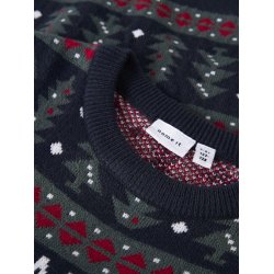 Name It Strik Bluse Kids LS Rastokka Dark Sapphire