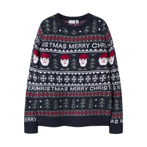 Name It Strik Bluse Kids LS Rastokka Dark Sapphire