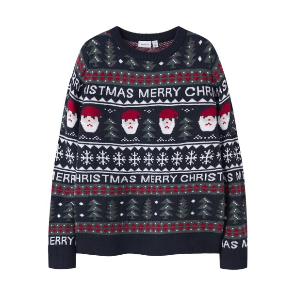 Name It Strik Bluse Kids LS Rastokka Dark Sapphire