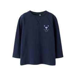 Name It T-shirt LS Mini Robbi Navy Blazer