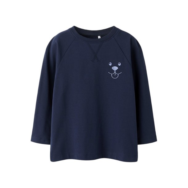 Name It T-shirt LS Mini Robbi Navy Blazer