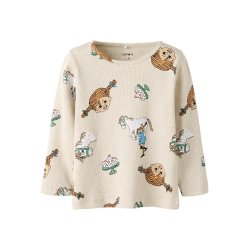 Name It Bluse Mini LS Soca Pippi Langstrmpe Peyote Melange