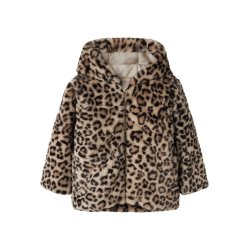 Name It Pelsjakke Mini Mila Faux Fur Humus