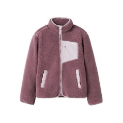 Name It Fleece Jakke Kids Mattia Sherpa Wishful Mauve
