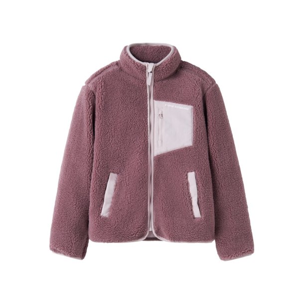 Name It Fleece Jakke Kids Mattia Sherpa Wishful Mauve