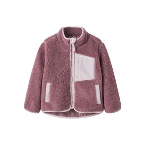 Name It Fleece Jakke Mini Mattia Sherpa PB1 Wishful Mauve
