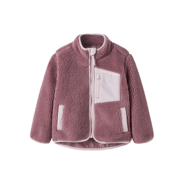 Name It Fleece Jakke Mini Mattia Sherpa PB1 Wishful Mauve