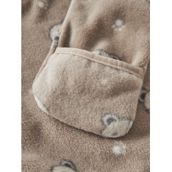 Name It Heldragt Baby Fleece Meeko AOP Silver Mink