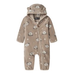 Name It Heldragt Baby Fleece Meeko AOP Silver Mink