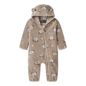 Name It Heldragt Baby Fleece Meeko AOP Silver Mink