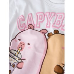 Name It T-shirt Kids SS Jyssa Capybara Bright White