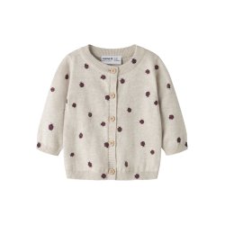 Name It Cardigan Baby LS Strik Kikki Peyote Melange