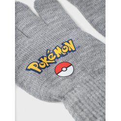 Name It Vanter Skjalm Pokemon Magic Gloves Grey Melange